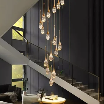 Nordic home decor столовая Подвесной светильник освещение в помещении хрустальная лампа подвесной светильник люстра лампы для гостиной