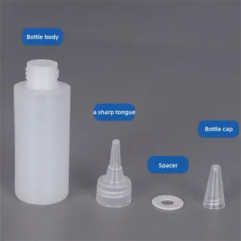 Пластик Надежная портативная пустая пластиковая бутылка для поделок Полупрозрачные поделки Инновационный цвет Удобный прочный