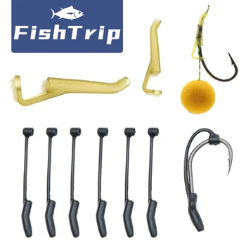 Аксессуары для ловли карпа FishTrip 25шт D-образные кикеры Рыболовные кикеры Скрытый всплывающий крючок для ловли карпа Снаряжение для ловли карпа