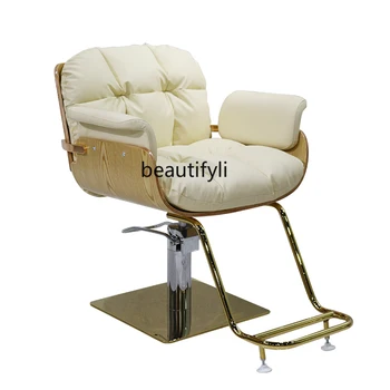 Индивидуальный парикмахерский салон Простое кресло для стрижки волос для парикмахерской Высококачественный фитнес-диск с регулируемым вращением
